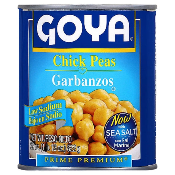 GOYA CHICK PEAS GARBANZOS LOW SODIUM 29 OZ
