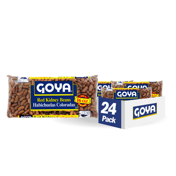 GOYA RED KIDNEY BEANS HABICHUELAS COLORADAS 16 OZ BAG
