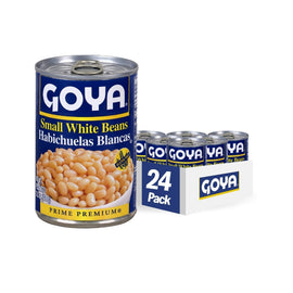 GOYA SMALL WHITE BEANS HABICHUELA BLANCA 15.5 OZ