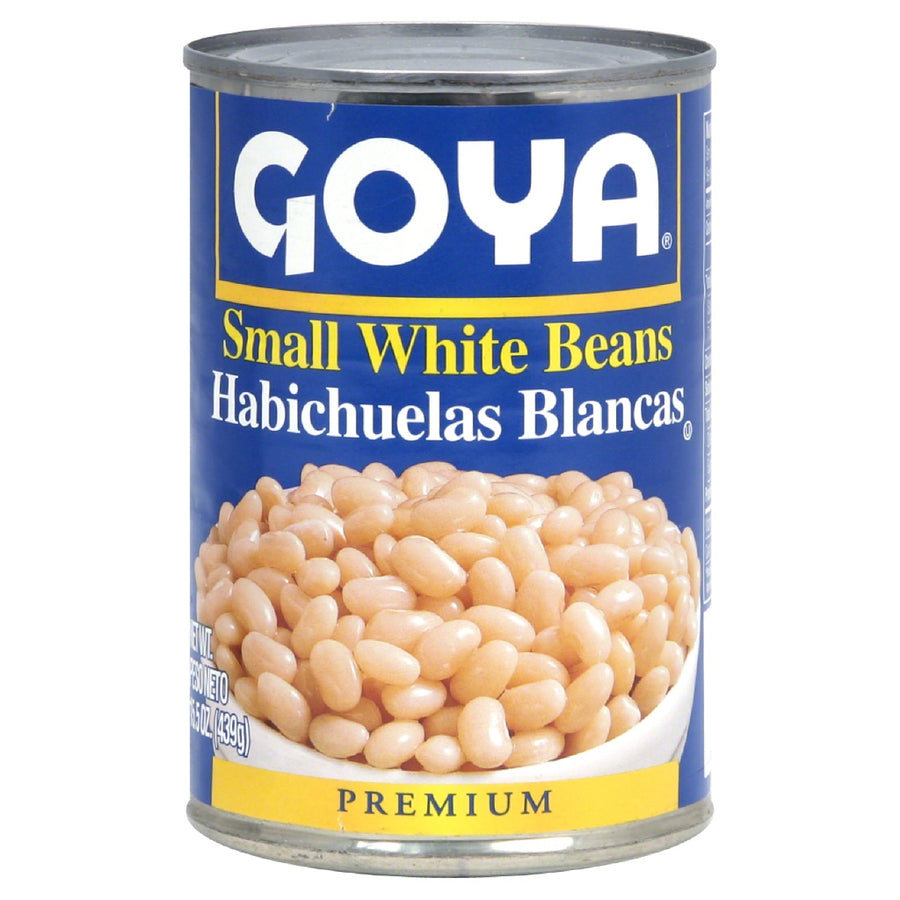 GOYA SMALL WHITE BEANS HABICHUELA BLANCA 15.5 OZ