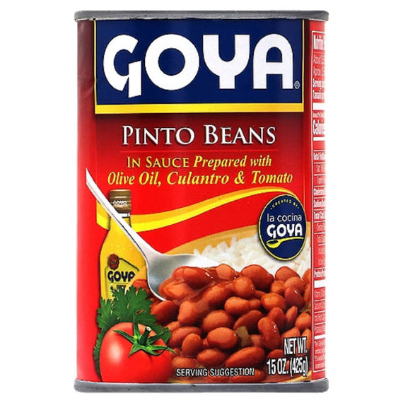 GOYA PINTO BEANS OLIVE OIL,CILANTRO,TOMATE 15 OZ