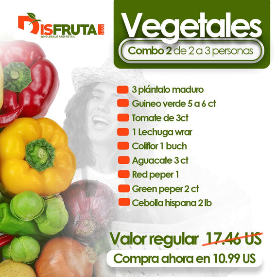 COMBO DE VEGETALES PARA 2-3 PERSONA