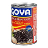 Can of Goya Black Bean Soup on a white background